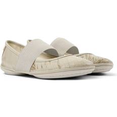 Con cordones Bailarinas Camper Right Ballerinas for Women Beige,Grey, 7.5, Suede