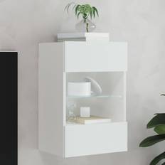 vidaXL TV Wall Cabinet with LED Lights 40 x 30 x 60.5 cm