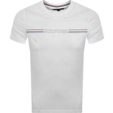 Tommy Hilfiger T-shirts Tommy Hilfiger Stripe Slim Fit T Shirt White