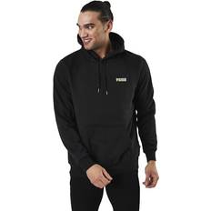 Puma Pulls Puma Essential Embroidery Logo Hoodie - Black, Male