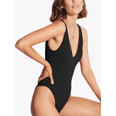 Seafolly Dive Deep V-Neck One Piece Swimsuit