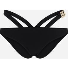 Dolce & Gabbana Vrouw Bikinibroekjes Dolce & Gabbana Bikini Bottoms With Lacing Black