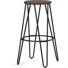 Brown Seating Stools Simpli Home Industrial Seating Stool