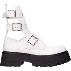 Alexander McQueen Ankelstøvler Alexander McQueen Uld Ankelstøvler Uld - Hvid