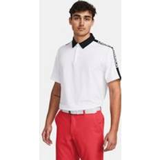 Golf - Vita Pikétröjor Under Armour Men's Playoff 3.0 Striker Polo White Black White