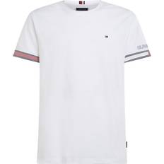 Tommy Hilfiger FLAG CUFF TEE Hvid