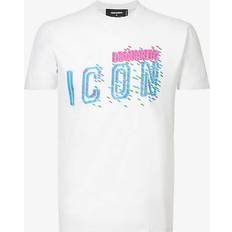 DSquared2 Man T-shirts DSquared2 Dsquared Icon Cool Fit T-Shirt - Wit