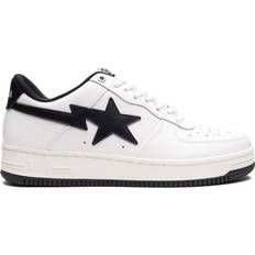 A Bathing Ape Chaussures Bape BATHING APE Jjjjound x Bapesta White Navy Sneakers unisex Kalbsleder/Gummi/Textil Weiß