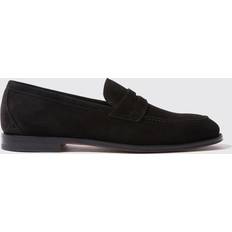 Herren - Textil Loafers Scarosso Stefano Nero Mann Loafers Schwarz Wildleder