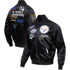 NFL Jackets & Sweaters Pro Standard Men's Pittsburgh Steelers Championship Satin Full-Snap Varsity Jacket