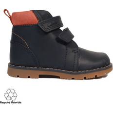 Clarks 4.5 Children's Heath Strap Toddler Navy Leather Childrens Ankle Boots