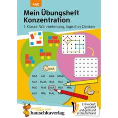 Psychologie & Pädagogik Bücher Mein Übungsheft Konzentration 1. Klasse: Wahrnehmung, logisches Denken (Geheftet)