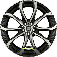 Bilfälgar MSW 48 gloss black full polished 10x21 et38 lk5/112 ml73.1 felge alu - Gloss black 21