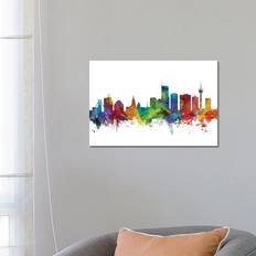 Latitude Run Essen, Germany Skyline Tompsett Framed Art