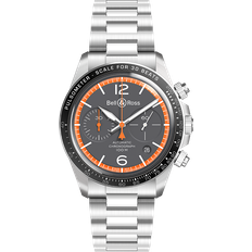 Watches Bell & Ross Bell & Ross Vintage BR V2-94 Garde Cotes Chronograph Grey