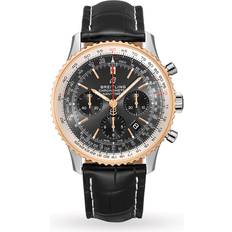 Breitling Navitimer 1 Chronograph Grey Black Leather