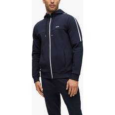 HUGO BOSS Saggy Zip Hooded Sweatshirt, Dark Blue