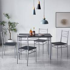MCC Wood Effect Dining Set 5pcs