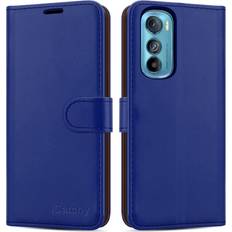 iCatchy Blue For Motorola Edge 30 Phone Wallet Book