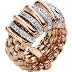 XL Rings Fope Panorama 18ct Rose Gold 0.30ct Diamond Rondelle Ring