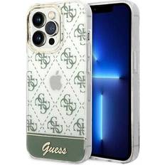 Guess Guess hülle für iphone 14 pro hülle khaki case 4g pattern script Grün