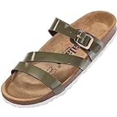Pantoletter Ikaria - Khaki