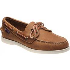 Sebago Dockside Portland rubber-soled deck shoes in Brown Tan