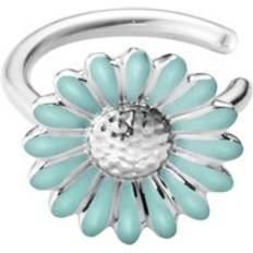 Georg Jensen Stine Goya Daisy Sterling Silver Blue Single Ear Cuff Silver