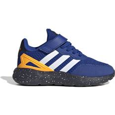 adidas unisex barn nebzed elastisk spets top strap sko hög, Team Royal Blue Ftwr White Flash Orange