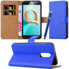 iCatchy Blue For Alcatel A3 Plus 3G Leather Wallet Case Cover