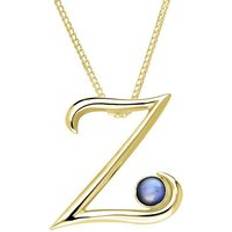 Piedra de Luna Collares C. W. Sellors 18ct Gold Moonstone Love Letters Initial Z Necklace Gold