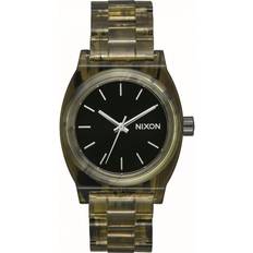 Nixon Unisex Wrist Watches Nixon Ladies Medium Time Teller Acetate Black Green