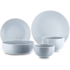 Travel Blue Matte Glaze Finish Dinner Set