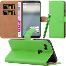 Google Pixel 2 XL Mobile Phone Covers iCatchy Lime For Google Pixel 2 XL Leather Wallet Case Cover Green