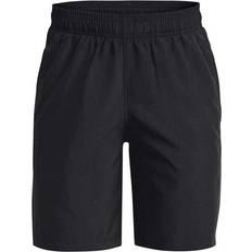 XXL Trousers Children's Clothing Under Armour Kid's Woven Wordmark Shorts - Black/White (1383341-001)