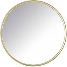 Edvivi London 24 W H Round Gold Framed Modern Accent Wall Mirror