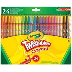 Crayola Twistables Colouring Assorted Colours Pack of 24 Simply Twist for More Colouring Fun No Need to Sharpen! Ideal for