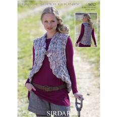 Yarn & Needlework Supplies SIRDAR Faroe Knitting Pattern 9652 Women 32 42 Inches Waistcoats