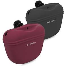Navaris Hunde futterbeutel silikon 2er set snackbeutel futtertasche