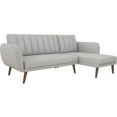 Dorel Brittany Linen Sectional Sofa