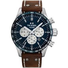 TW Steel Montres-bracelets TW Steel Volante Braun Blau Chronograph Datum Quarz 48mm- VS121