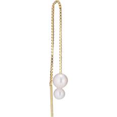 The Earring Shop Deux Threader Ørering, Guld