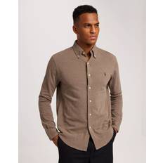 Polo Ralph Lauren Featherweight Mesh Shirt - Dark Taupe Heather