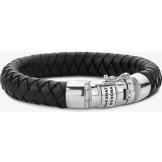 Buddha To Buddha Ben Black Leather Bracelet 544BL 21CM