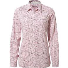 Craghoppers Insect-Repellent 'NosiLife Fara' Long-Sleeve Shirt Raspberry