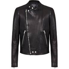 Balmain Leather Jackets Balmain Leather biker jacket with zipper black