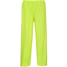 EN 343 Work Pants Portwest S441 Classic Rain Trousers - Yellow