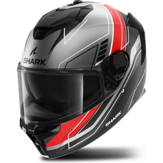 Motorcycle Equipment Shark Spartan GT Pro Toryan, Integralhelm Matt Grau/Rot/Schwarz