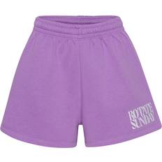 ROTATE Birger Christensen Broeken & Shorts ROTATE Birger Christensen Sunday Elasticated Sweat Short - Fairy Wren Purple