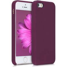 Kwmobile Hülle für apple iphone se 1.gen 2016 iphone 5 iphone 5s handyhülle handy case Bordeaux Violett 6,20 cm